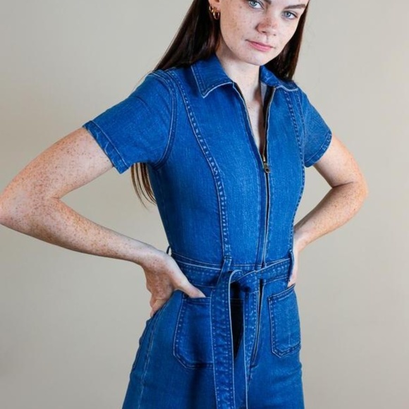 rachel antonoff denim jumpsuit